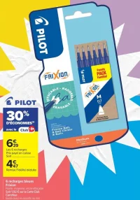 PILOT 6 recharges bleues Frixion