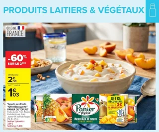 Yaourts aux Fruits "Offre Découverte" PANIER DE YOPLAIT Fruits Jaunes, Fruits Rouges, Fruits Exotiques, Fruits Jaunes 0% ou Fruits Rouges 0%