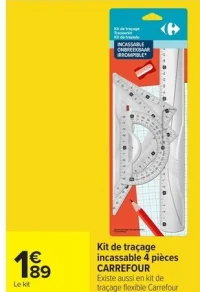 Kit de traçage incassable 4 pièces CARREFOUR