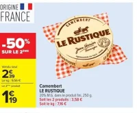 Camembert LE RUSTIQUE