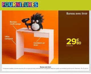 Bureau avec tiroir