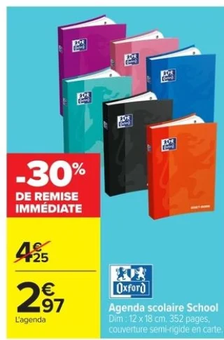 Agenda scolaire School Oxford