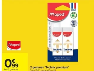 2 gommes "Technic premium" Maped