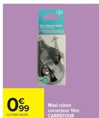 Maxi ruban correcteur 10m CARREFOUR