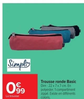 Trousse ronde Basic Simply