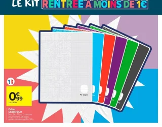 Cahier CARREFOUR Dim : 24 x 32 cm