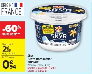 Skyr "Offre Découverte" Yoplait