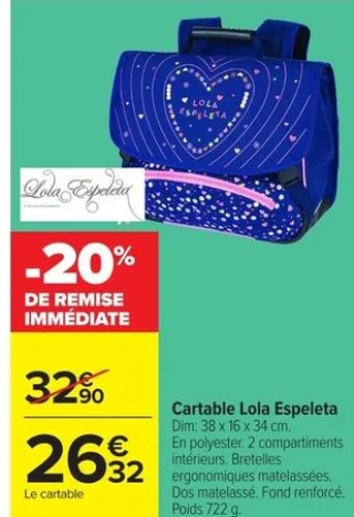 Cartable Lola Espeleta
