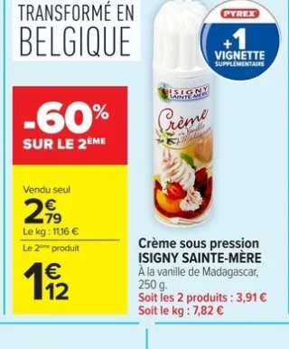 Crème sous pression ISIGNY SAINTE-MÈRE