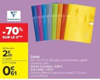 Cahier couverture carte Clairefontaine