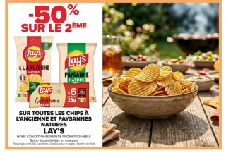 Chips à l'ancienne et paysannes natures Lay's