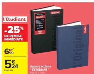 Agenda scolaire "L'Etudiant"