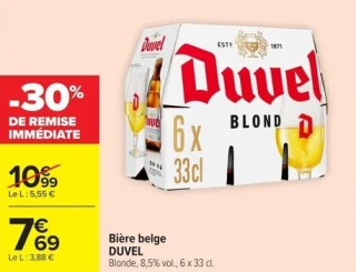 Bière belge DUVEL Blonde