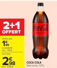COCA COLA Sans sucres