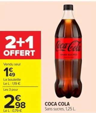 COCA COLA Sans sucres