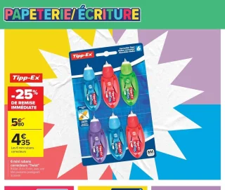 6 mini rubans correcteurs Twist Tipp-Ex