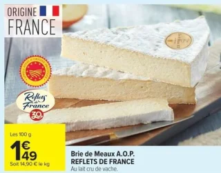 Brie de Meaux A.O.P. REFLETS DE FRANCE