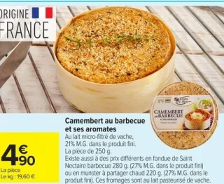 Camembert au barbecue et ses aromates Isigny Sainte-Mère