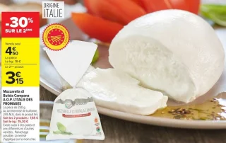 Mozzarella di Bufala Campana A.O.P. L'ITALIE DES FROMAGES