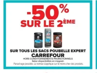 Sacs poubelle Expert Carrefour