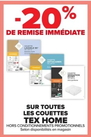 Toutes les couettes Tex Home
