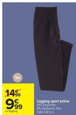 Legging sport active Tex
