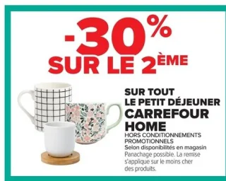 Gamme petit déjeuner Carrefour Home