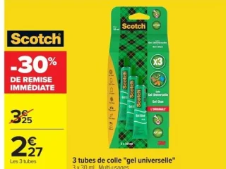 Scotch - 3 tubes de colle "gel universelle"