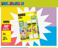 UHU stic Bob l'Éponge - 2 bâtons de colle