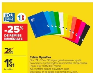 Oxford Cahier OpenFlex