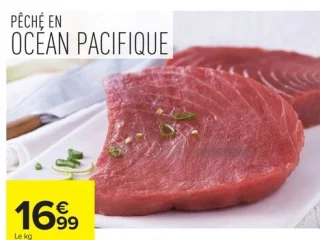 Tranche de thon albacore décongelée