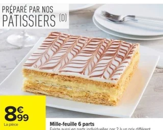 Mille-feuille 6 parts