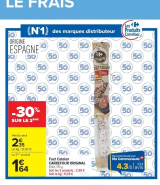 Fuet Catalan CARREFOUR ORIGINAL