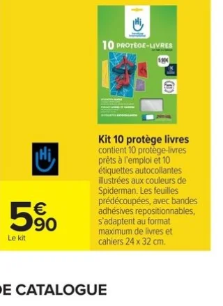 Hi Kit 10 protège livres