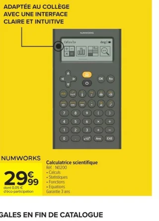 Calculatrice scientifique Numworks N0200
