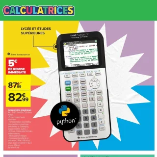 Texas Instruments Calculatrice graphique TI-83 Premium CE Edition Python