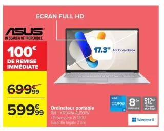 Ordinateur portable ASUS Vivobook X1704VA-AU991W