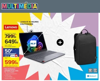 Pack Ordinateur portable et sac à dos Lenovo IPS3 15Q8X10