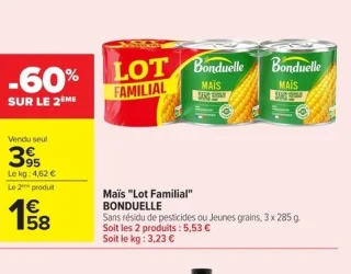 Maïs "Lot Familial" BONDUELLE