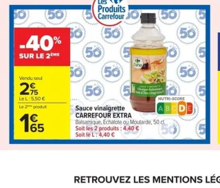 Sauce vinaigrette CARREFOUR EXTRA