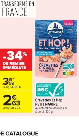 Crevettes Et Hop PETIT NAVIRE