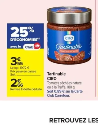 Tartinable Ciro