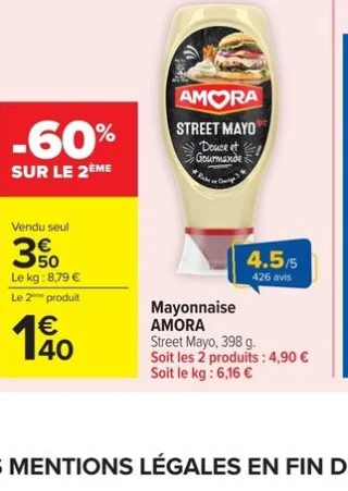 Mayonnaise Amora Street Mayo