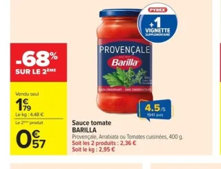 Sauce tomate Barilla