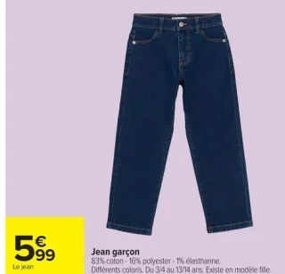 Jean garçon Tex