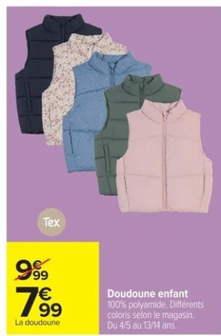 Doudoune enfant Tex