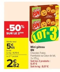 Mini gâteau BN