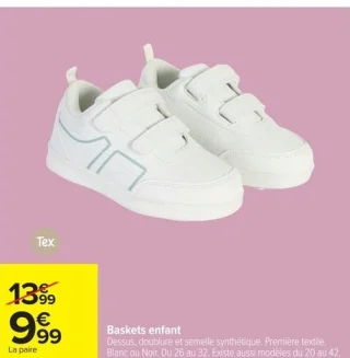 Baskets enfant Tex