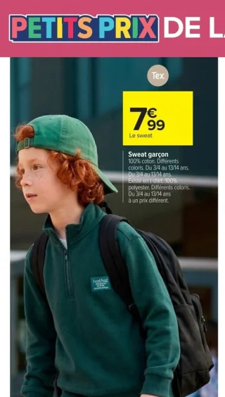 Sweat garçon Tex