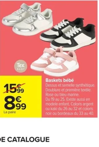 Baskets bébé Tex Baby